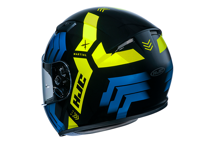 HJC Full Face Helmet CS-15 Martial MC4H Yellow/Blue | Sprocket Sport